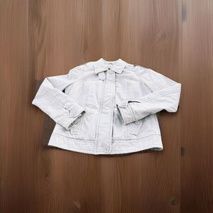 Abercrombie Fitch Vintage Beige Women’s Jacket Size Large RN75654 Y2K School